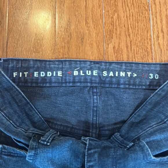 BLUE SAINT MOTORCYCLE JEANS PADDED KNEES dark blue in size 30 high waisted - Picture 5 of 5